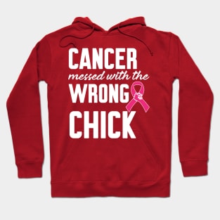 Cancer messed with the wrong chick Hoodie